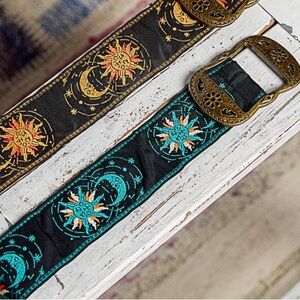 POL “ Celestial “ Sun & Moon Belt | Teal